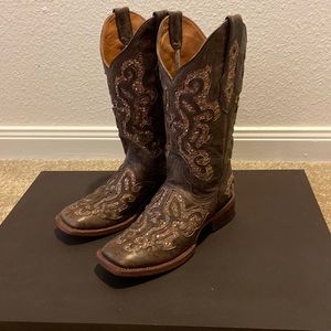 Tanner Mark women’s Cowboy boots, sz 8. Made in Mexico.  Great used condition